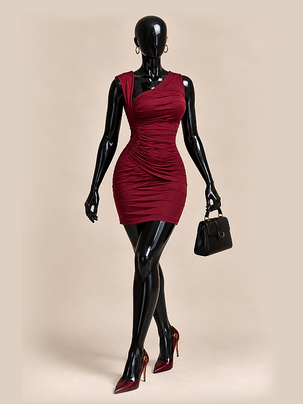 1 Plain Burgundy Piece