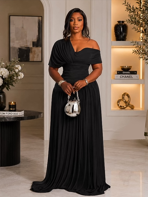 Plain Long Gown - Image 2