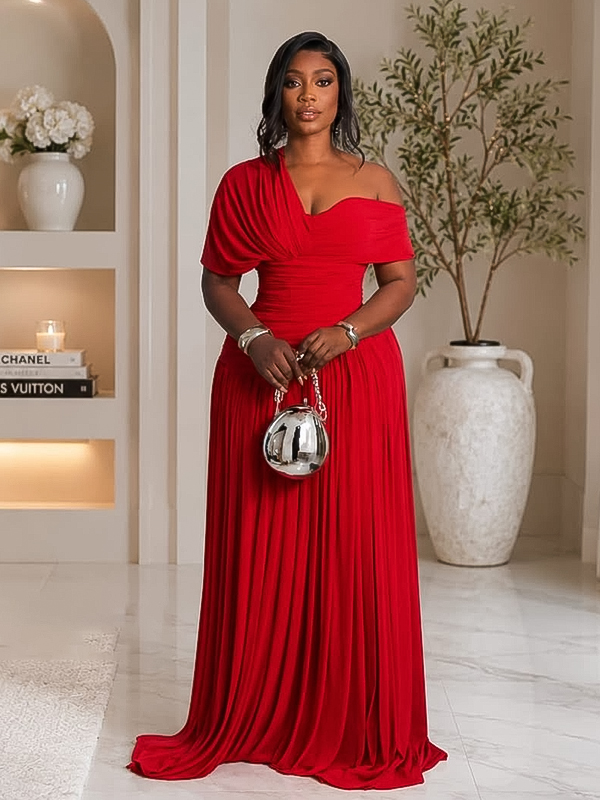 Plain Long Gown - Image 3